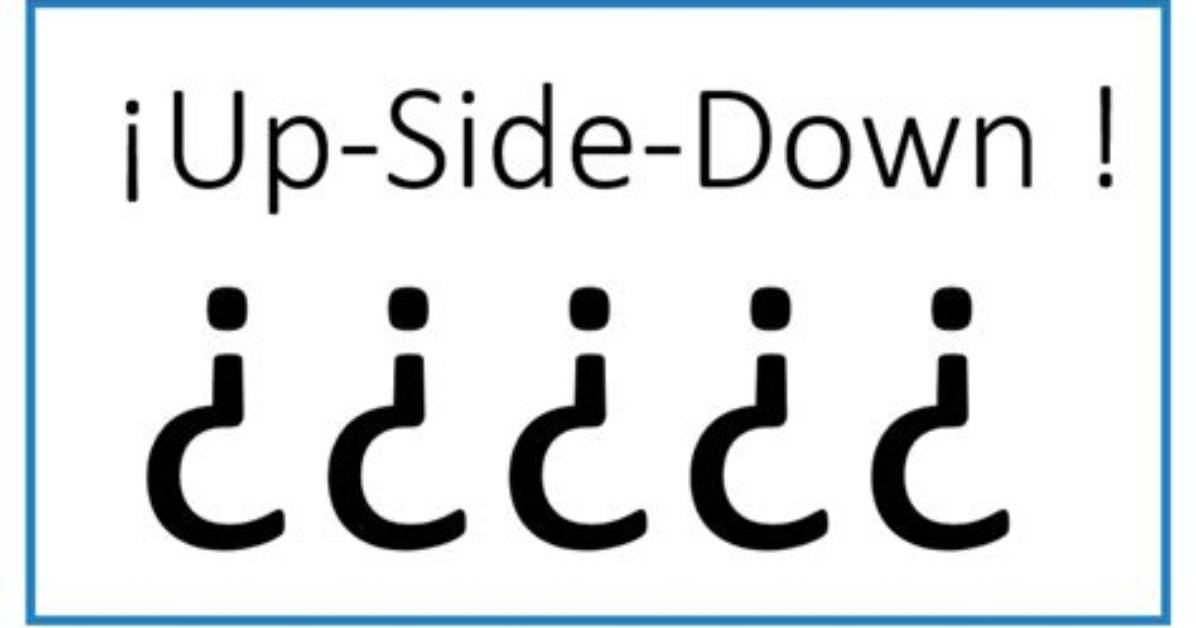 How to Do Upside Down Question Mark