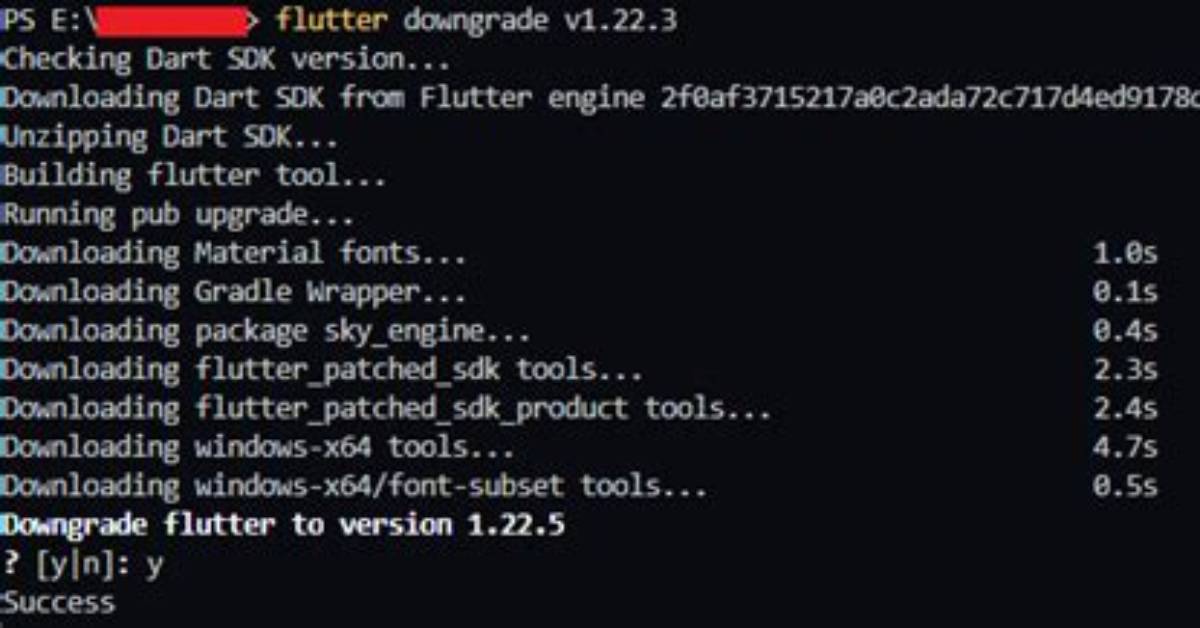 How to Downgrade Flutter Sdk (Dart 1. X)