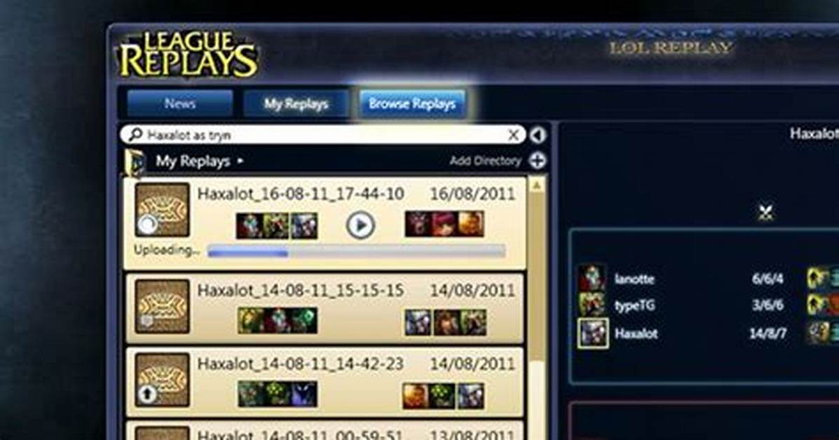 How to Download Replays League of Legends