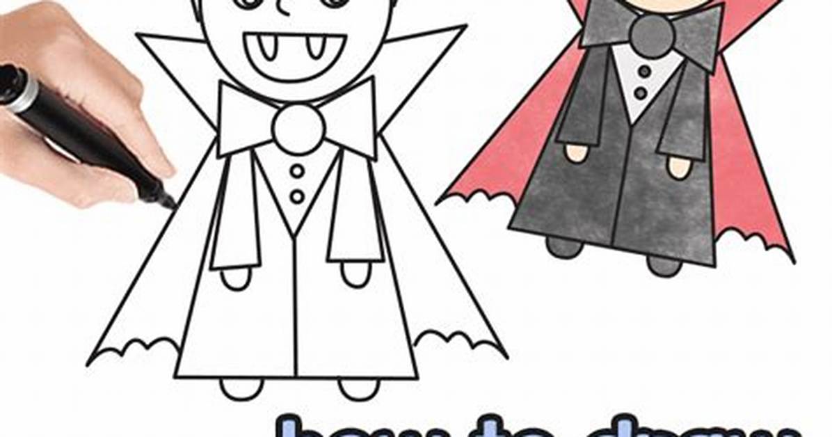 How to Draw a Cute Vampire?