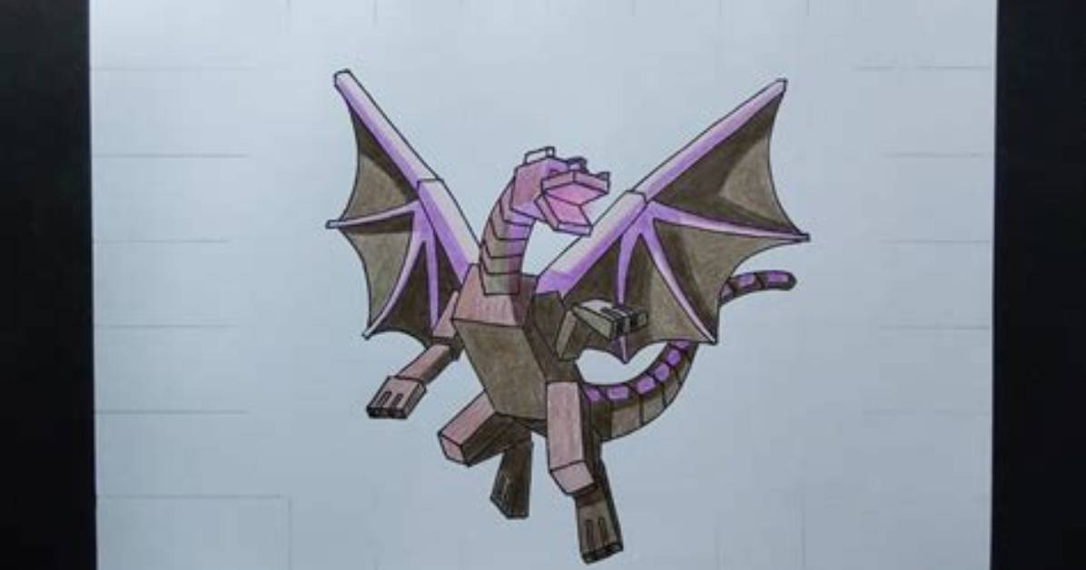 How to Draw a Minecraft Dragon