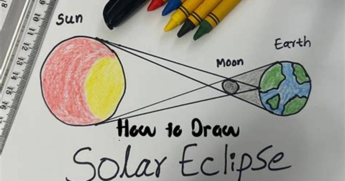 How to Draw a Solar Eclipse Step by Step