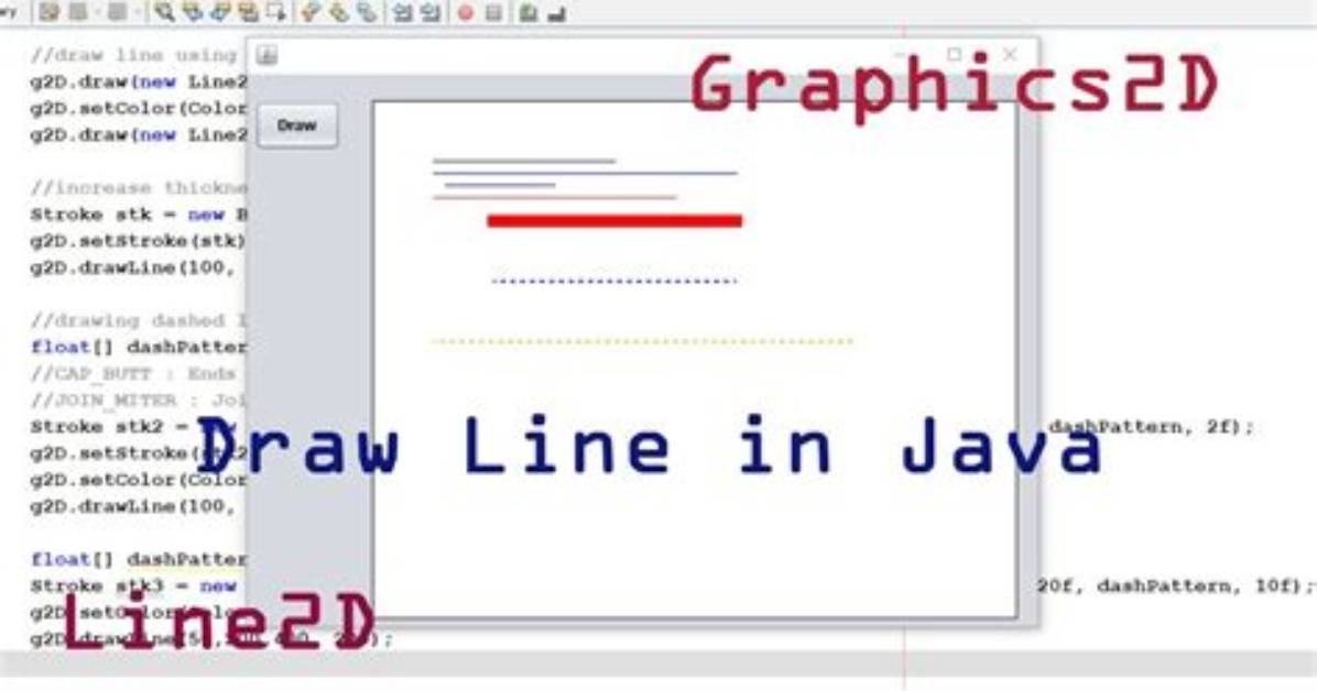 How to Draw Lines in Java