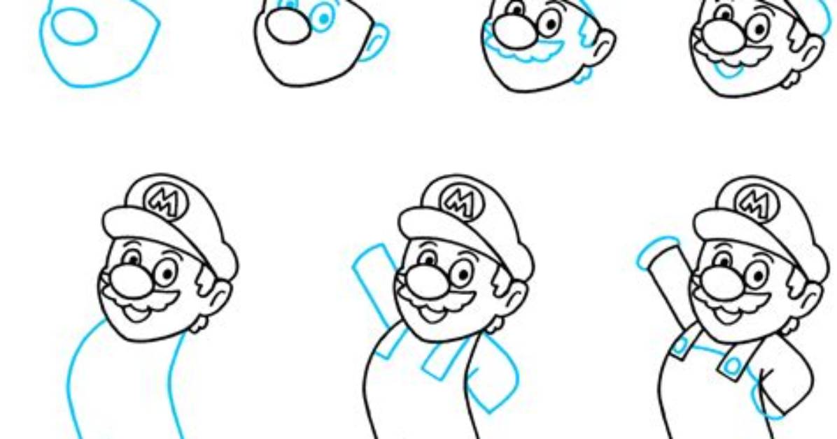 How to Draw Mario Easy