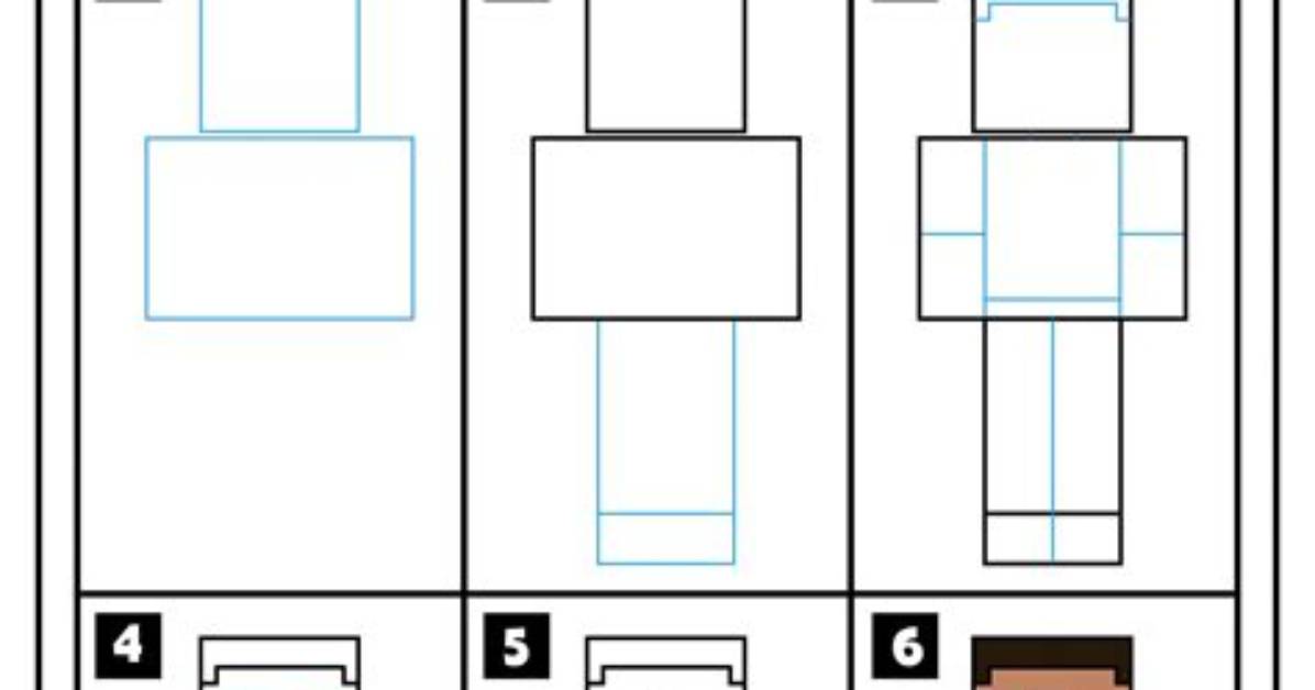 How to Draw Minecraft Steve