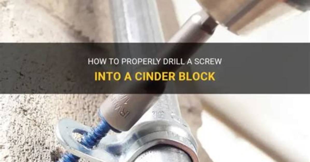 How to Drill into Cinder Block
