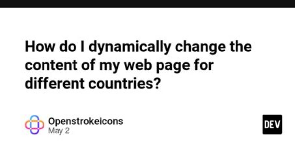 How to Dynamically Change a Web Page's Title?