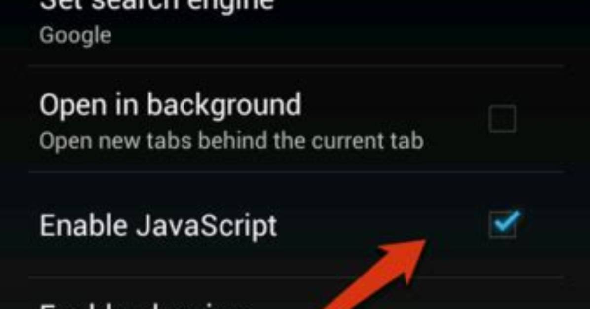 How to Enable Javascript in Android?
