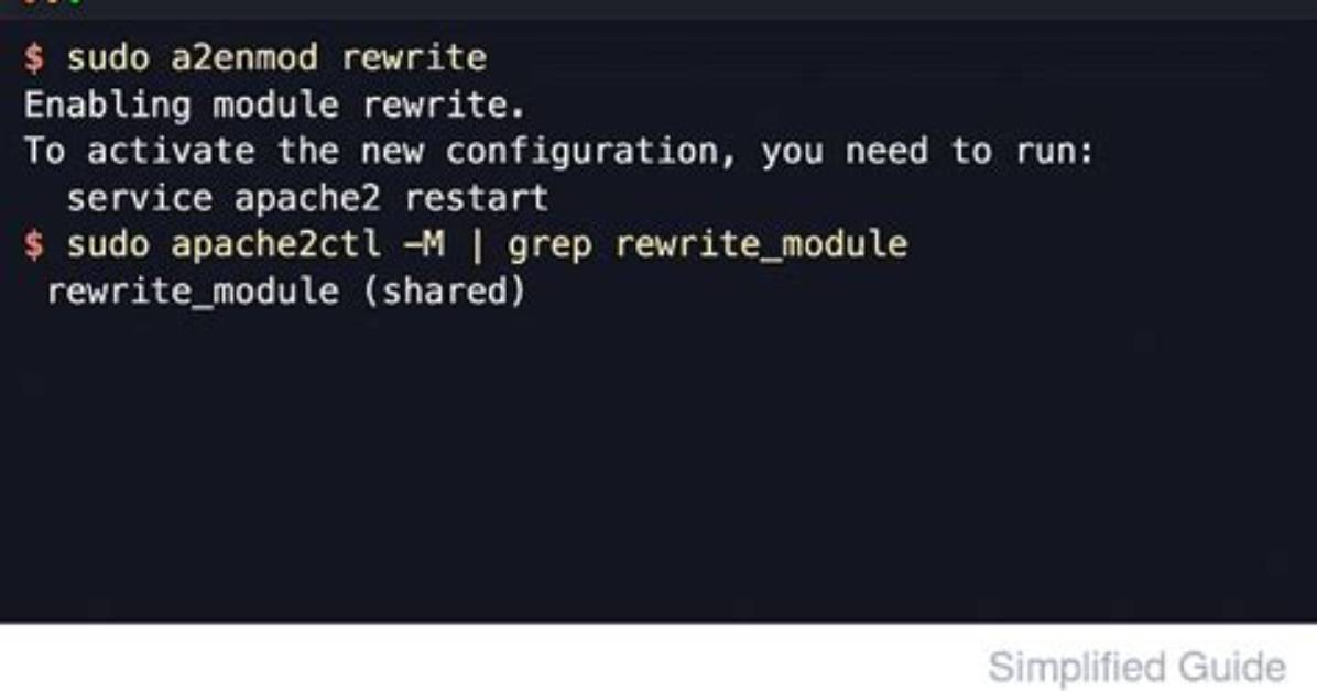 How to Enable Mod_Rewrite for Apache 2.2