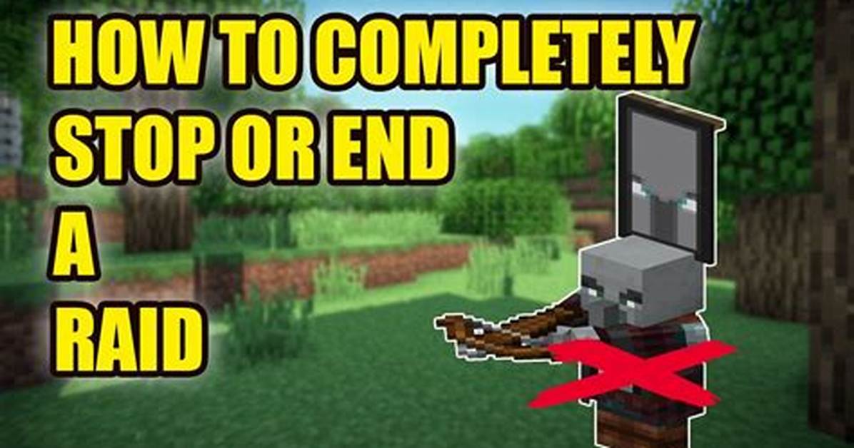 How to End a Raid in Minecraft