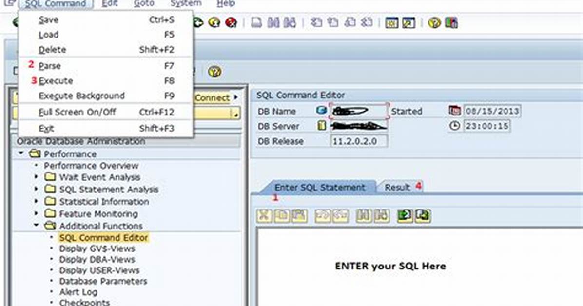 How to Execute Sql Statement from Command Line?