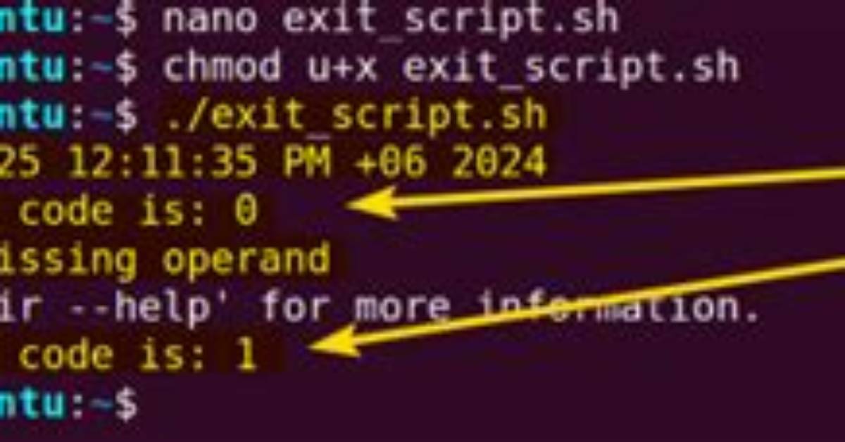 How to Exit Script in Linux?