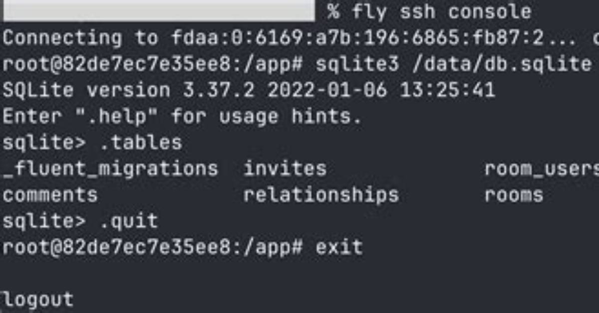 How to Exit Sqlite3 in Terminal