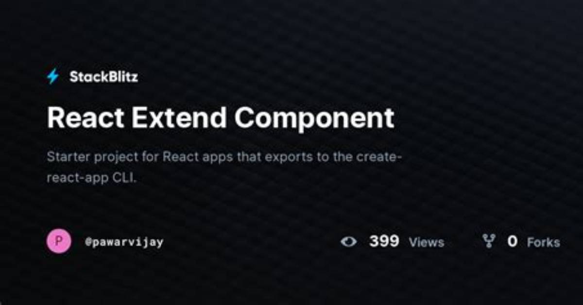 How to Extend a React Component?