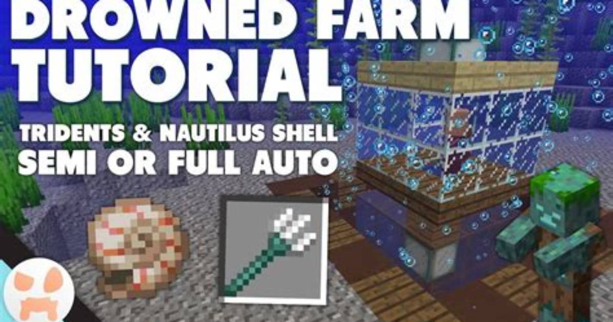 How to Farm Drowned Minecraft