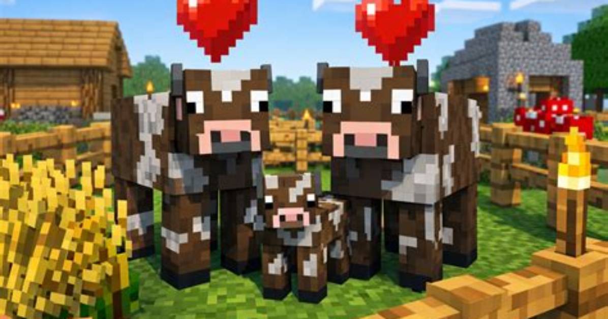 How to Feed Cows Minecraft