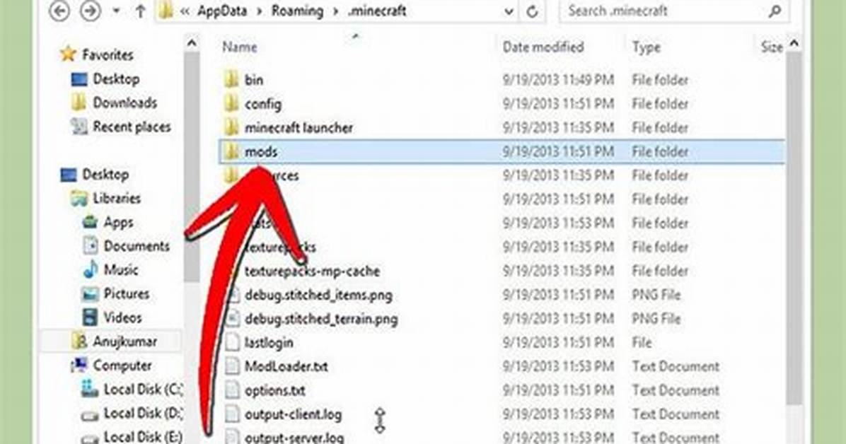 How to Find Minecraft Mods Folder