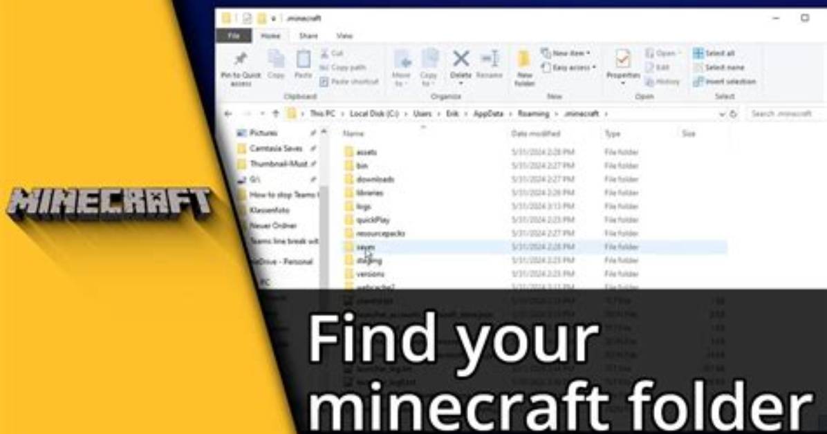 How to Find The. Minecraft Folder