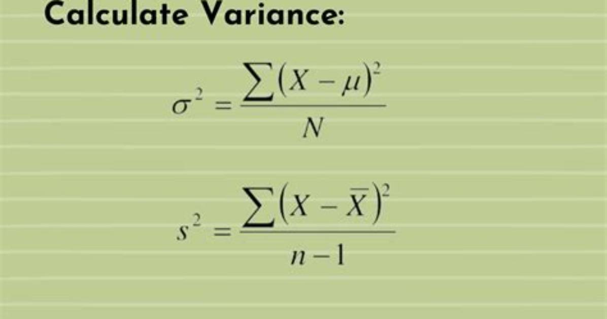 How to Find Variance?