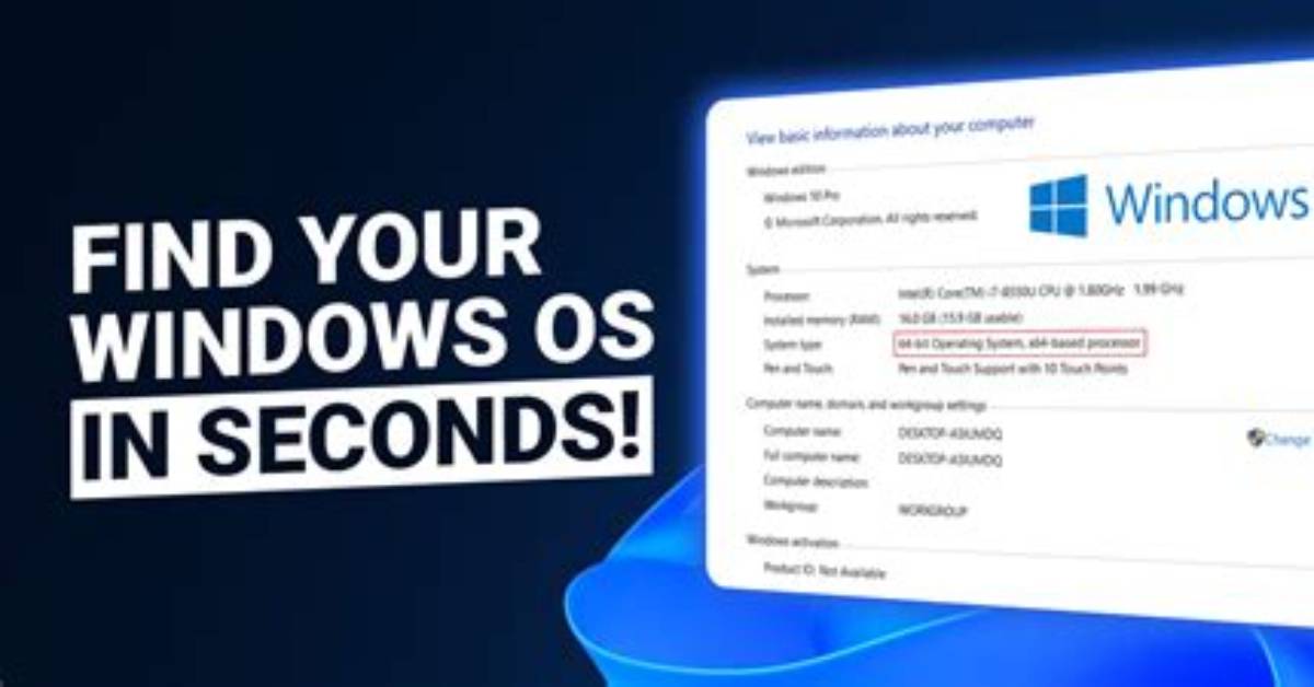 How to Find Windows Operating System?