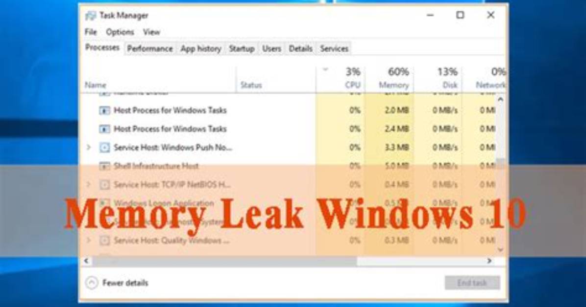 How to Fix a Memory Leak Windows 10?