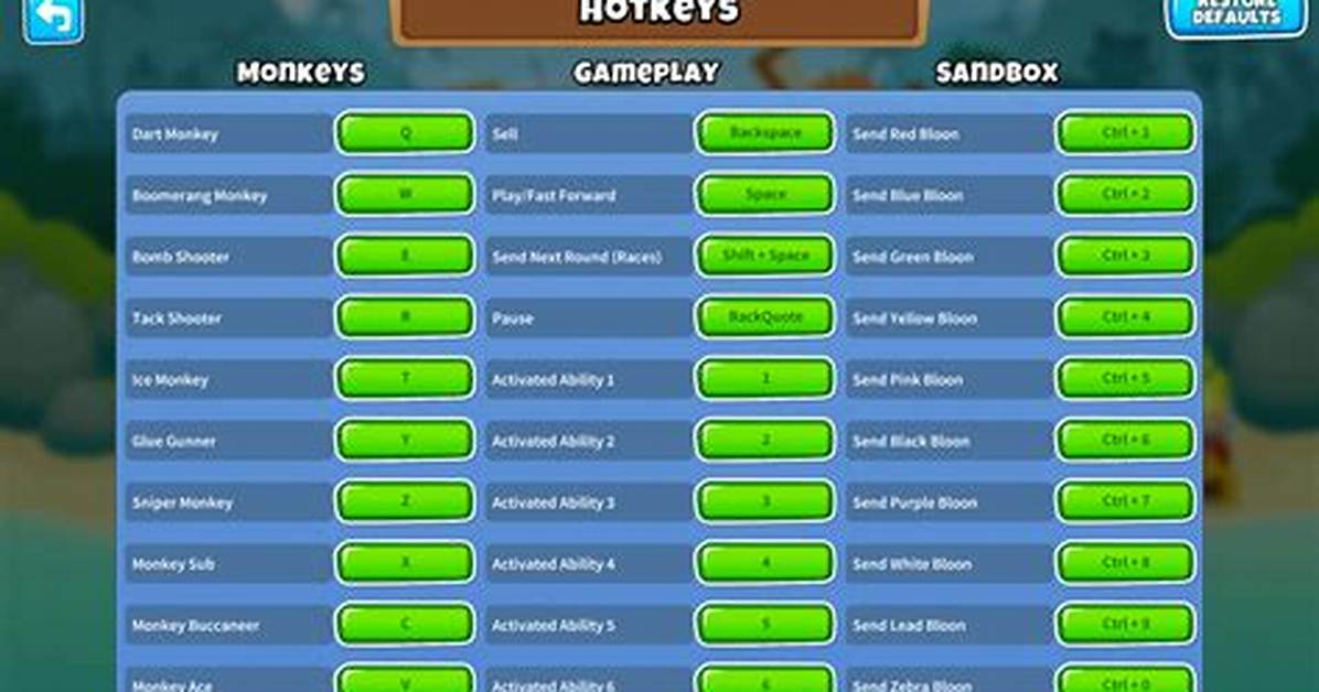 How to Fix Bloons Td 6 Hotkeys Not Working After Update