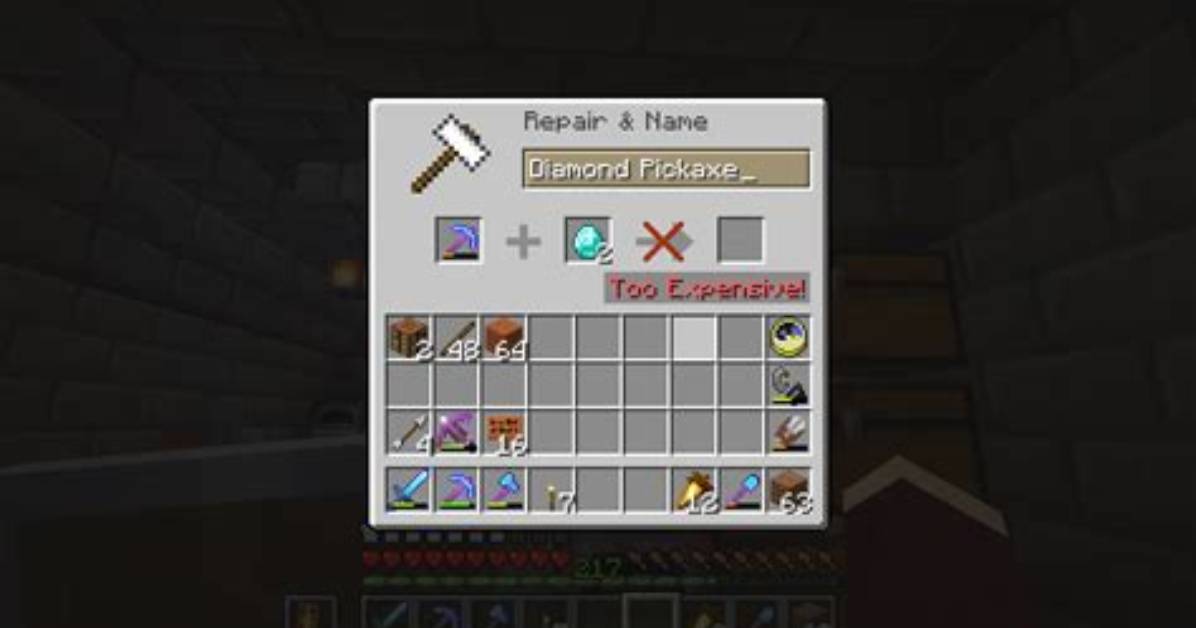 How to Fix Items in Minecraft