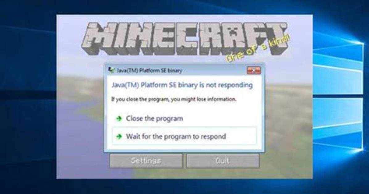 How to Fix Minecraft Not Responding