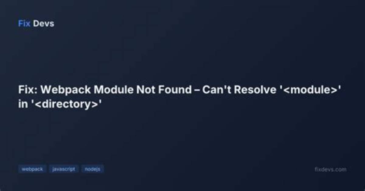 How to Fix Module Not Found: Can't Resolve '@Heroicons/React/Solid' in React App?