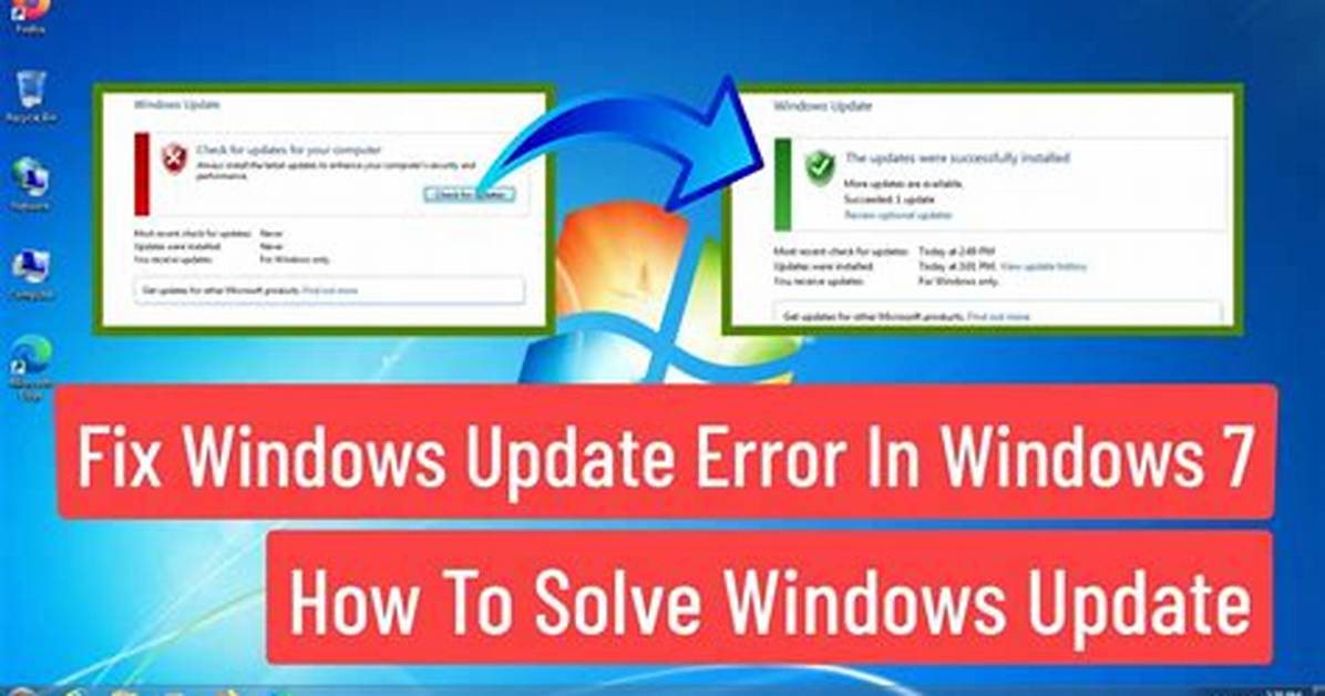 How to Fix Windows 7 Update?
