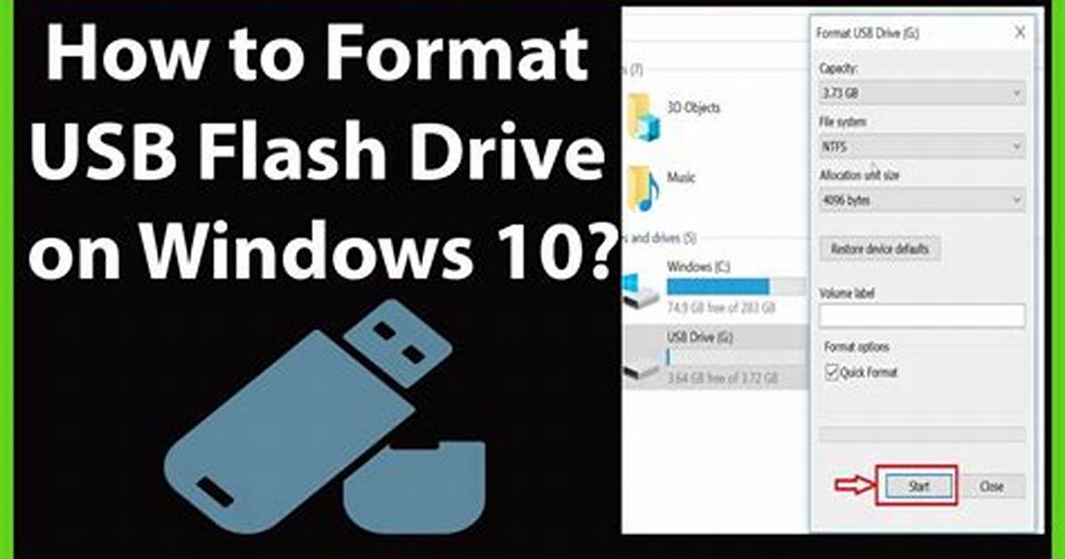 How to Format Windows 10 with Usb?