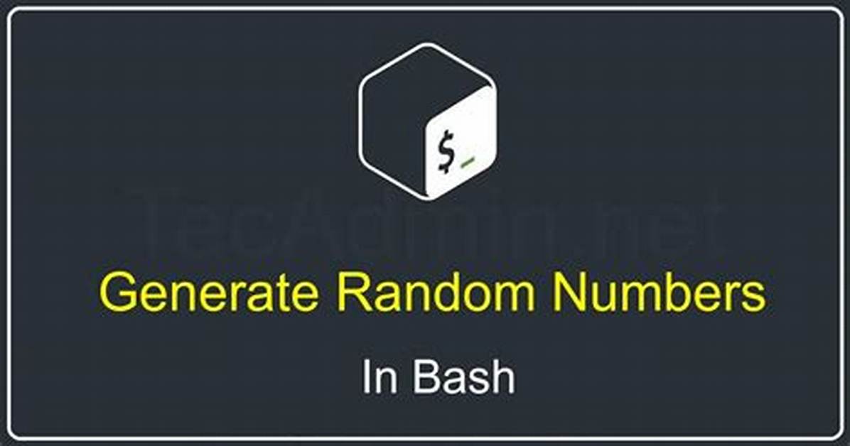 How to Generate Random Number in Bash?
