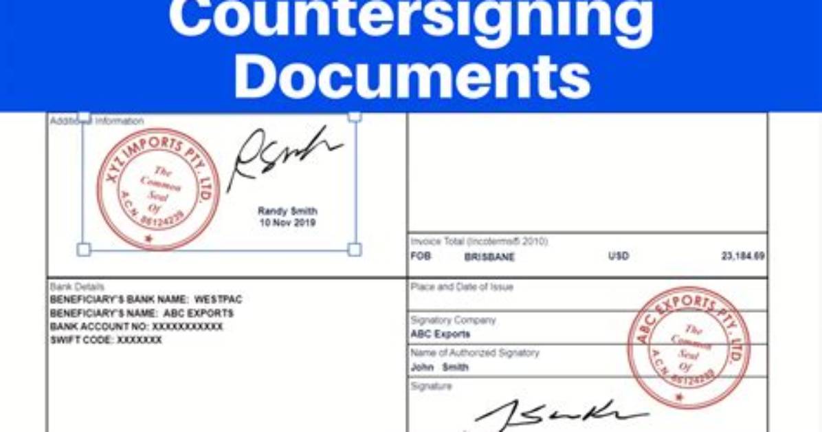How to Get a Countersignature?