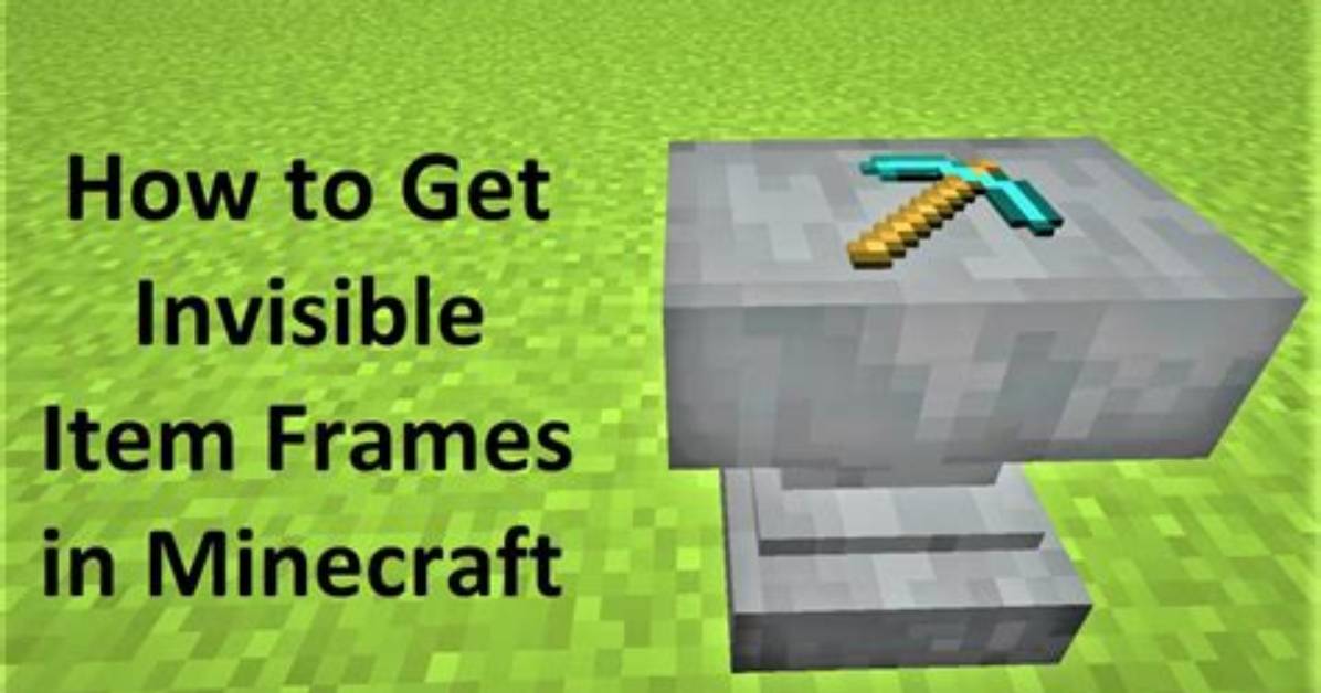 How to Get a Invisible Item Frame in Minecraft Bedrock