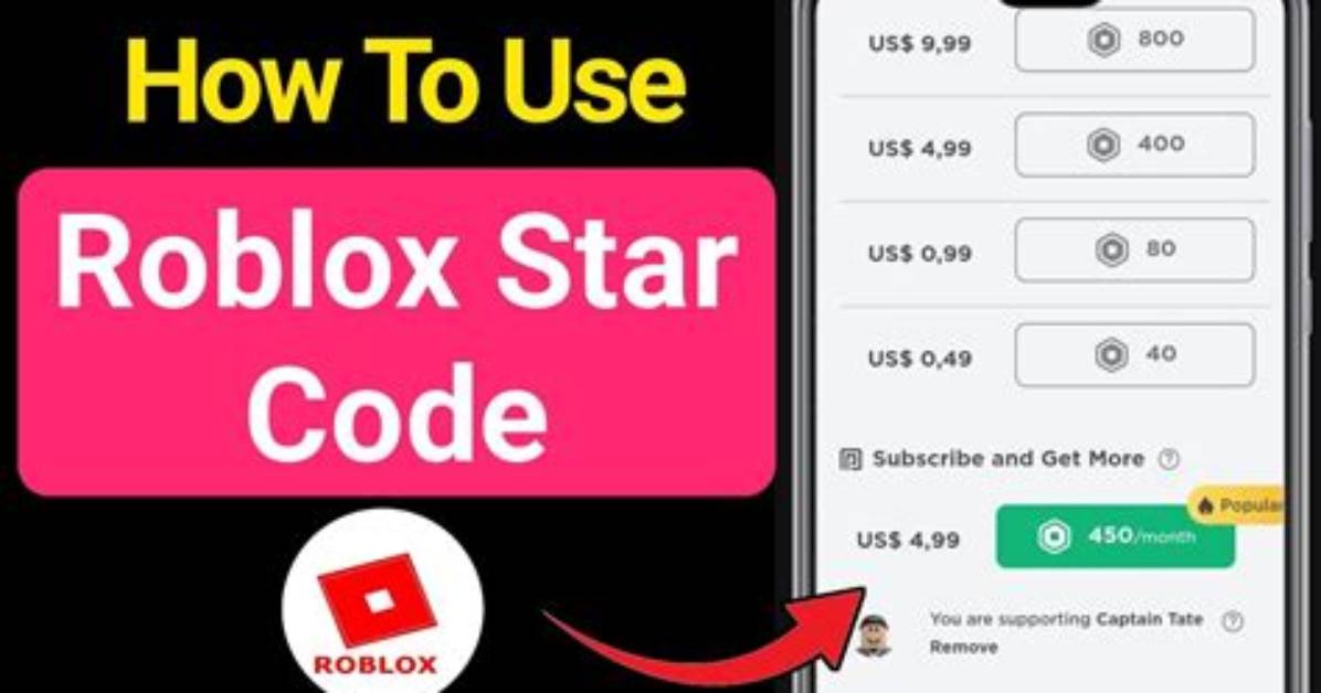 How to Get a Roblox Star Code