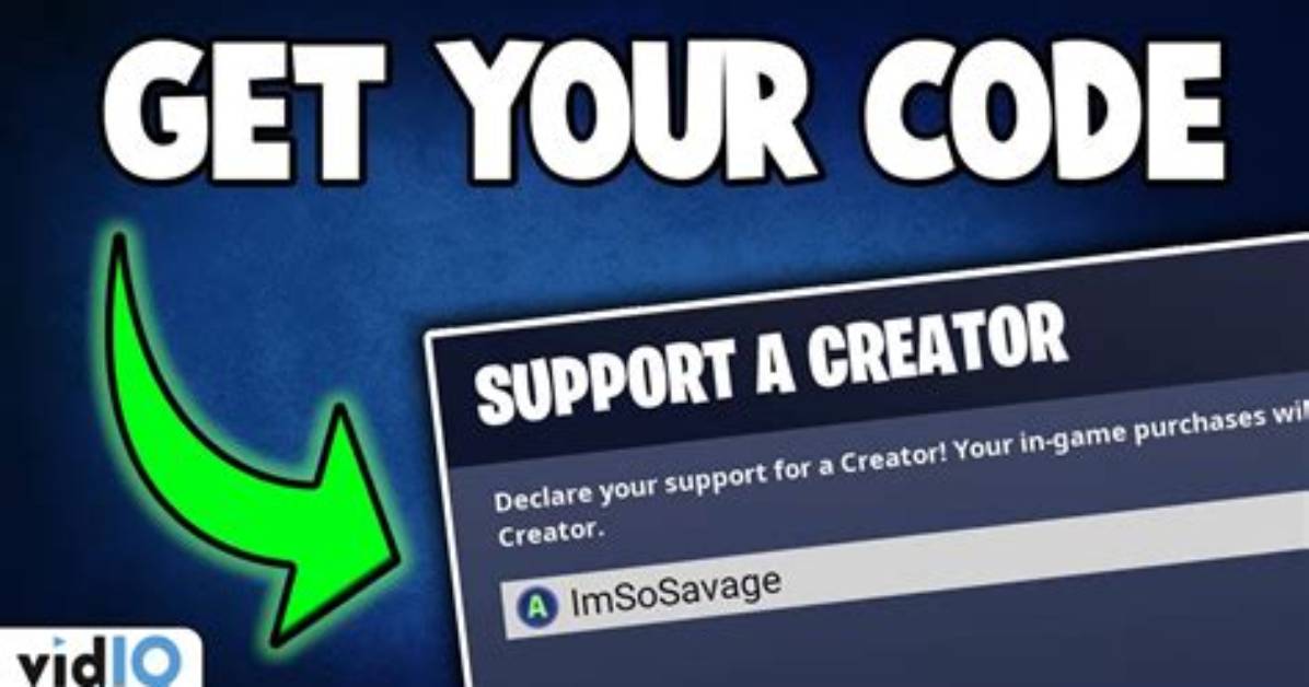 How to Get a Support a Creator Code in Fortnite