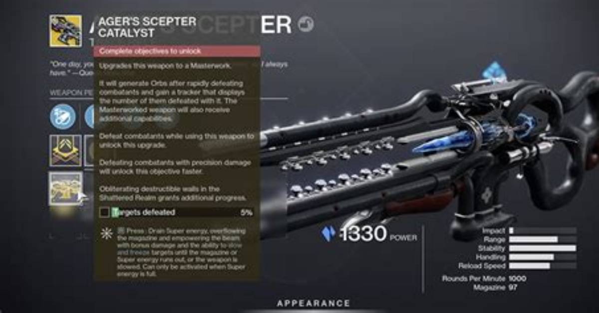 How to Get Ager's Scepter Catalyst in Destiny 2