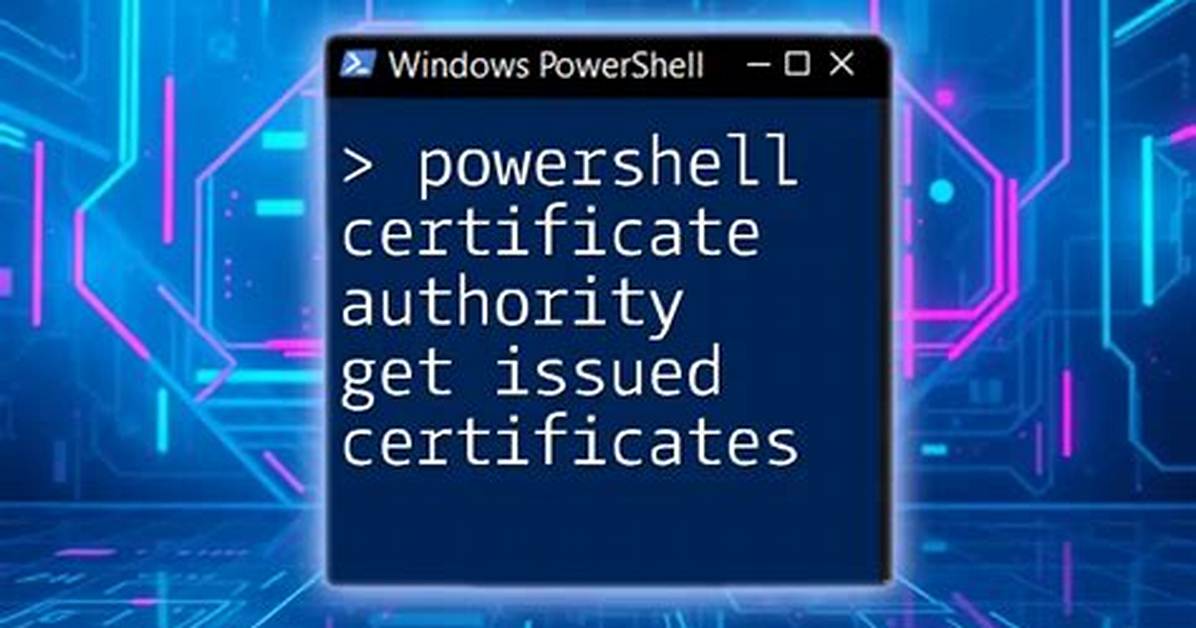 How to Get All Certificates with Powershell?