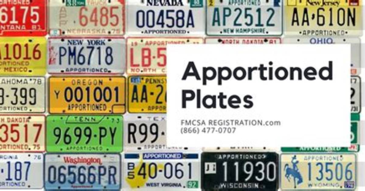 How to Get Apportioned Plates?