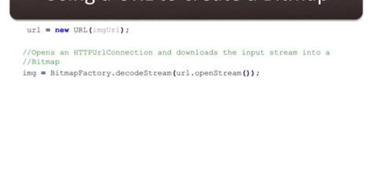 How to Get Bitmap from a Url in Android? [Duplicate]