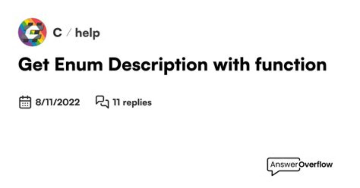 How to Get C# Enum Description from Value? [Duplicate]