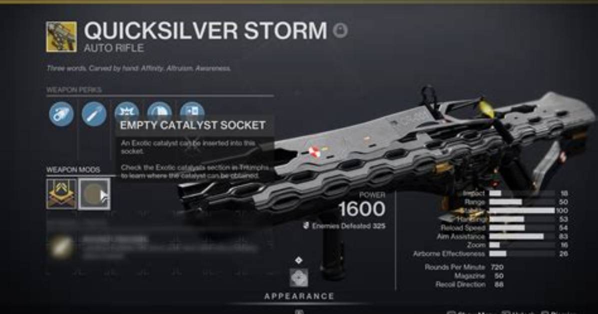 How to Get Quicksilver Storm Catalyst in Destiny 2