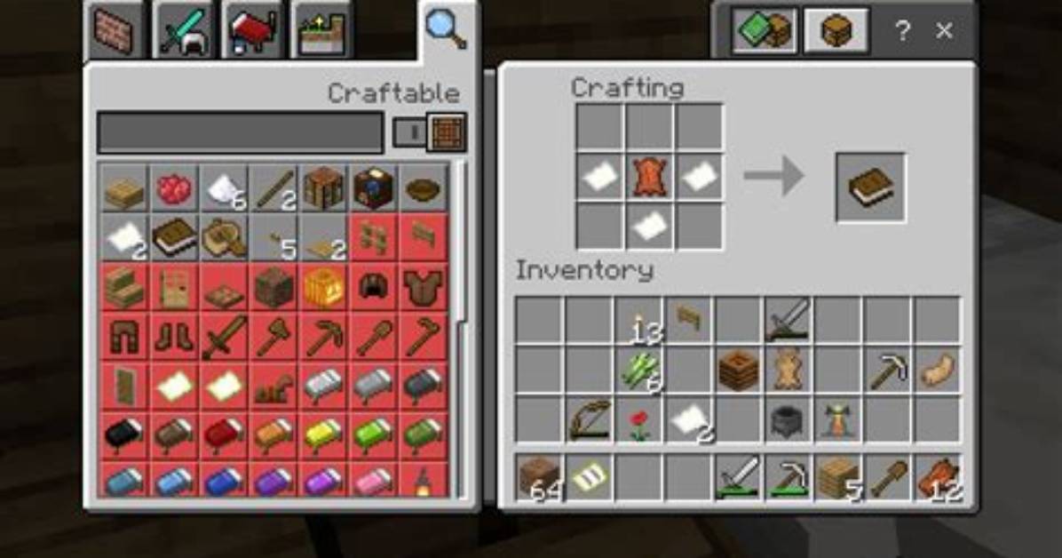 How to Get Recipe Book Minecraft