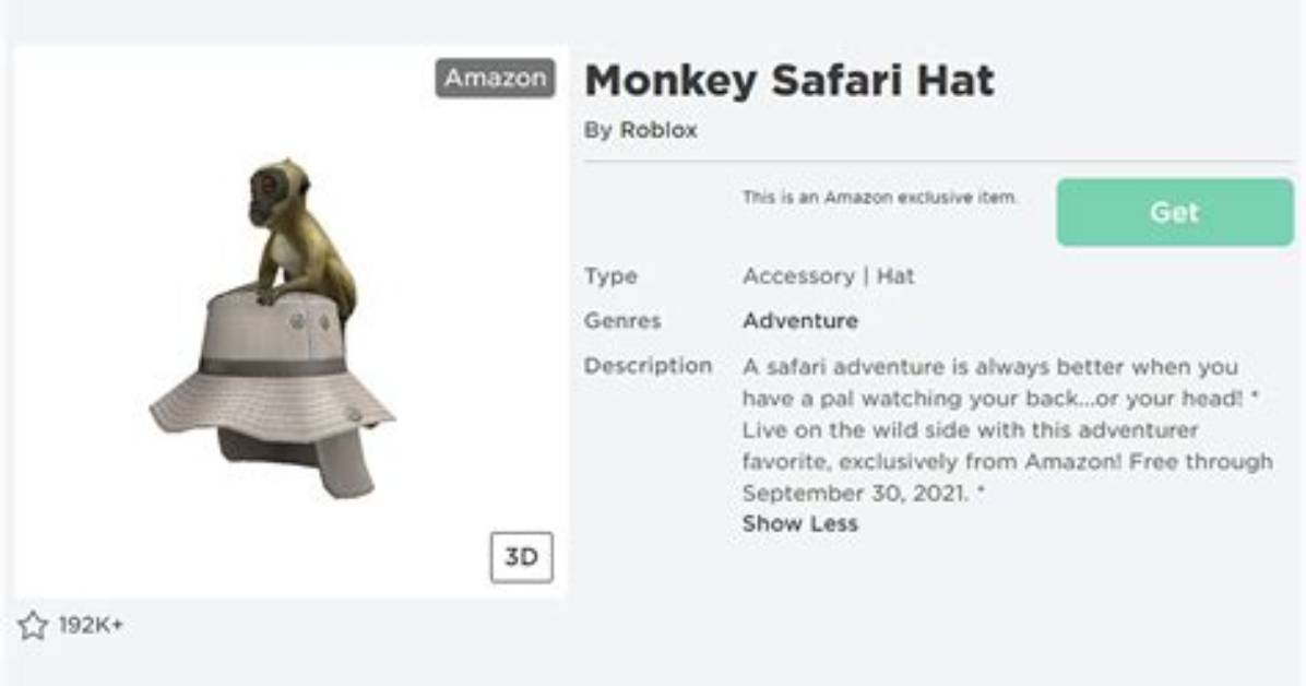 How to Get Roblox Amazon Hat