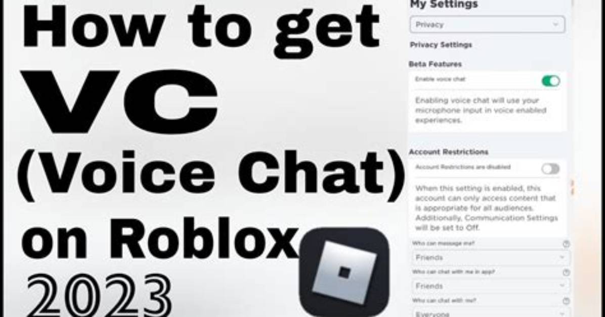 How to Get Roblox Vc