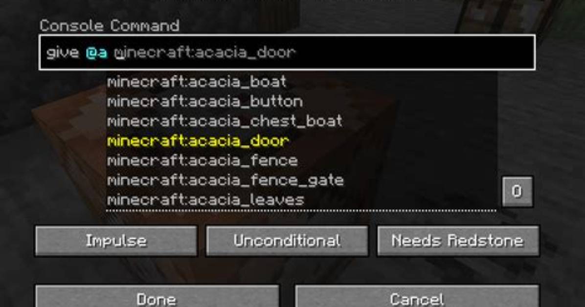 How to Give Items Minecraft