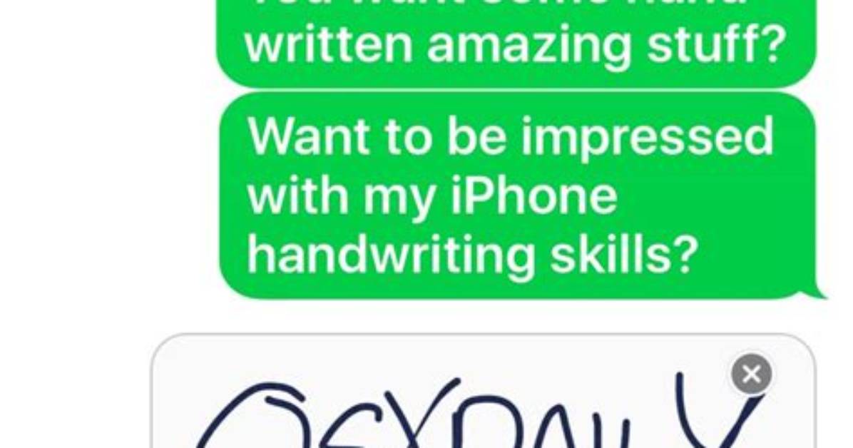 How to Handwrite a Message on Ios 10?