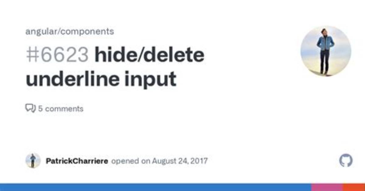 How to Hide/Delete Underline Input Angular Material?