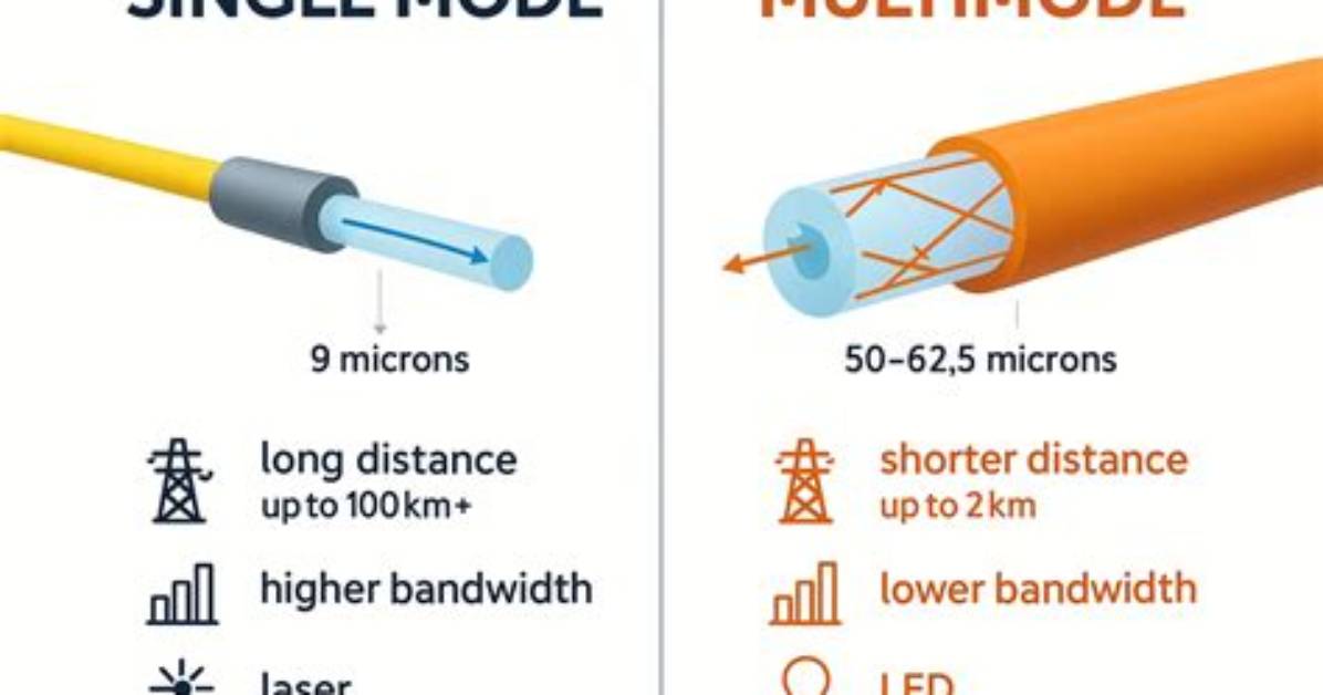 How to Identify Single Mode and Multimode Fiber
