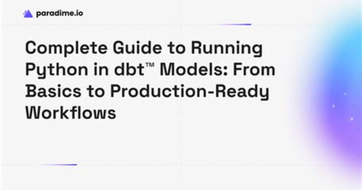 How to Implement Python Udf in Dbt